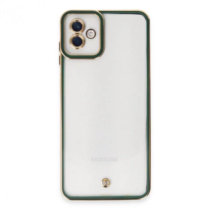 Samsung Galaxy A04 Kılıf Liva Lens Silikon - Yeşil
