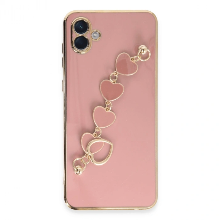 Samsung Galaxy A04e Kılıf Esila Silikon - Pudra