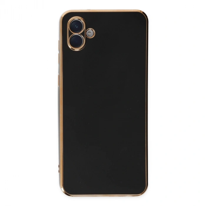 Samsung Galaxy A04e Kılıf Volet Silikon - Siyah