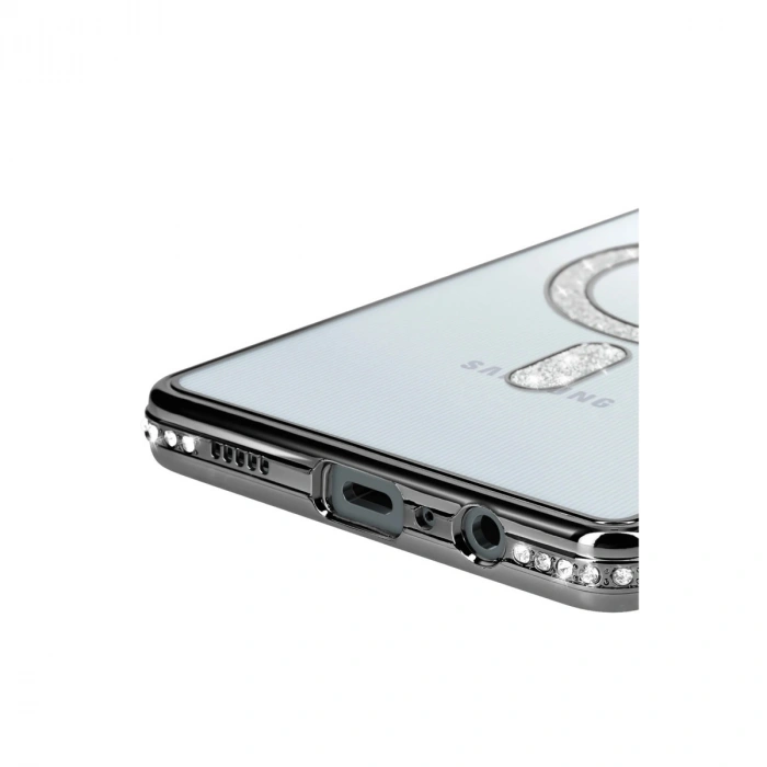 Samsung Galaxy A06 Joke Simli Magneticsafe Kılıf - Siyah