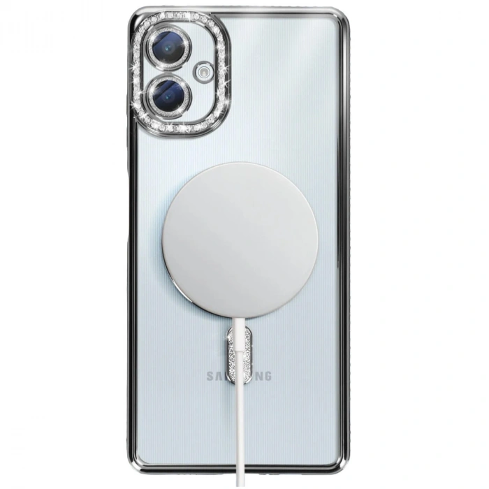 Samsung Galaxy A06 Joke Simli Magneticsafe Kılıf - Siyah