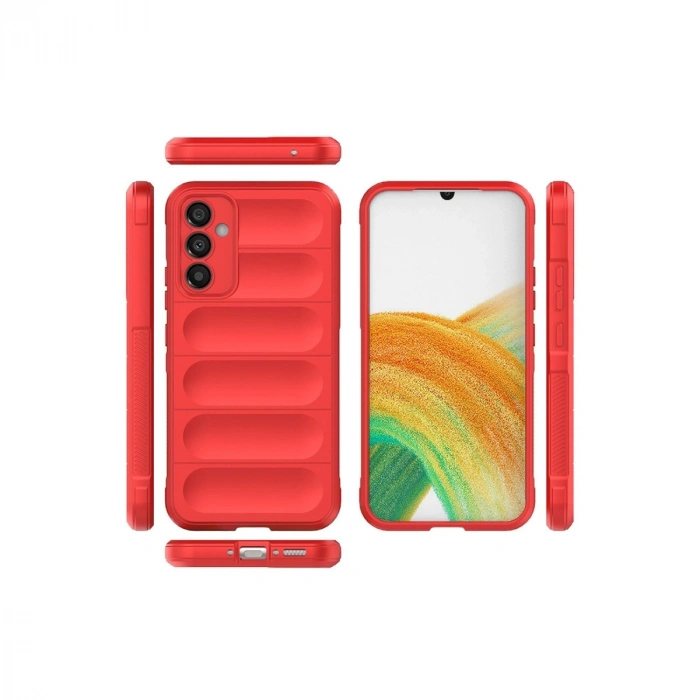 Samsung Galaxy A15 4g Kılıf Optimum Silikon - Kırmızı