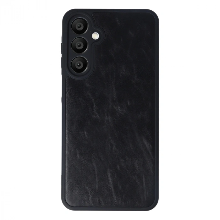 Samsung Galaxy A16 5g Kılıf Aras Deri Kapak - Siyah