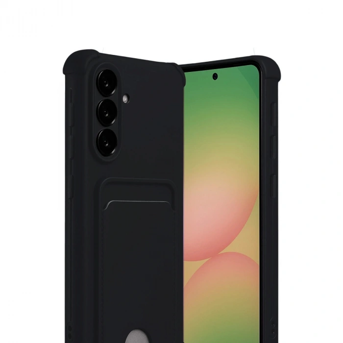 Samsung Galaxy A17 5g Kelvin Kartvizitli Silikon - Siyah