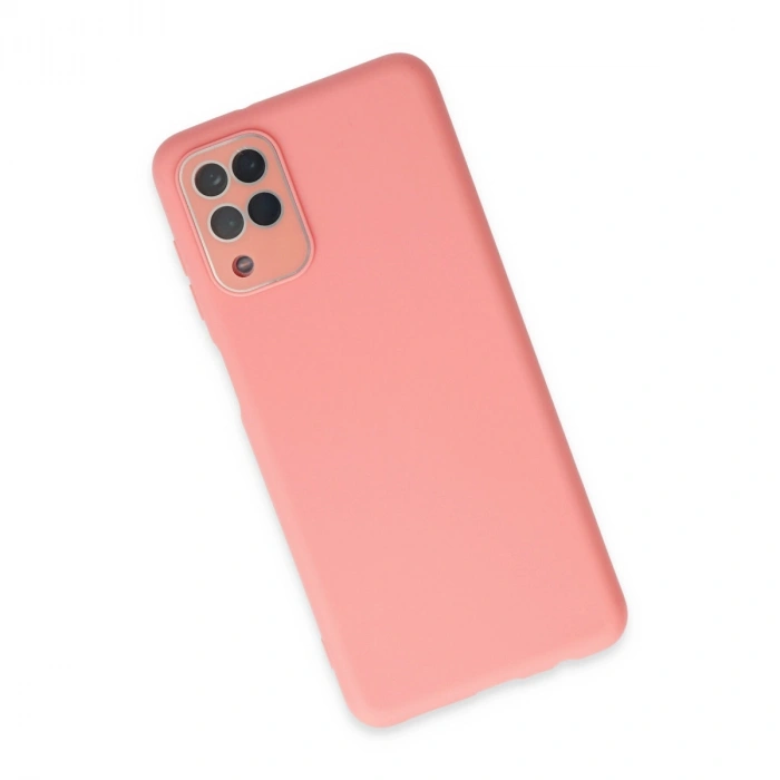 Samsung Galaxy A22 Kılıf Lansman Glass Kapak - Pembe
