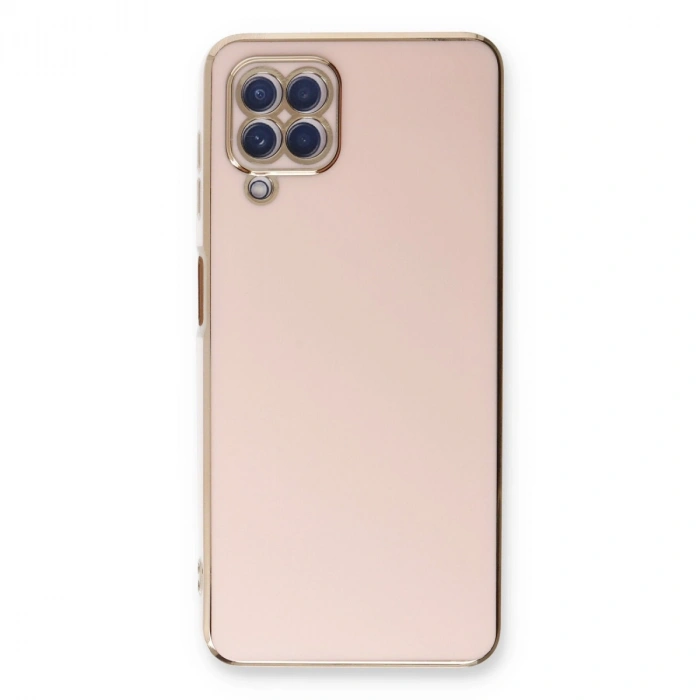 Samsung Galaxy A22 Kılıf Volet Silikon - Pembe
