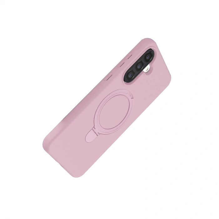 Samsung Galaxy A26 Regal Magsafe Standlı Kapak - Açık Pembe
