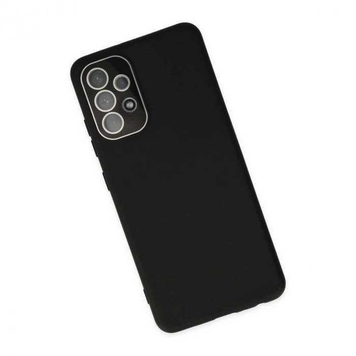 Samsung Galaxy A33 5g Kılıf Lansman Glass Kapak - Siyah