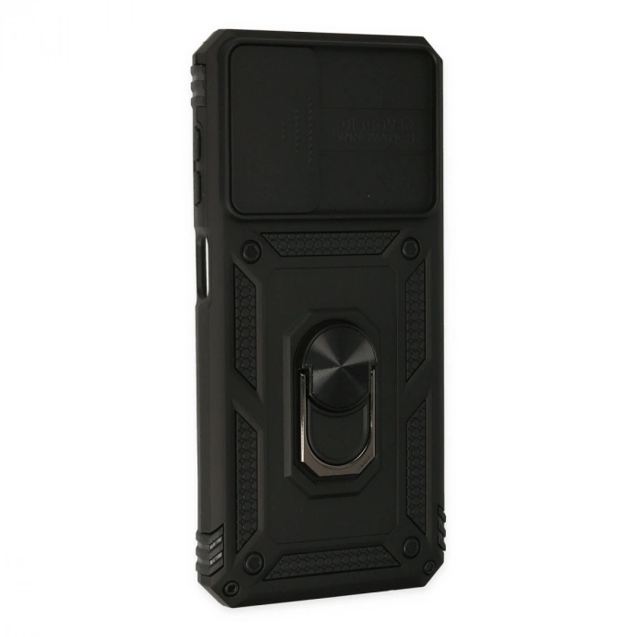 Samsung Galaxy A33 5g Kılıf Pars Lens Yüzüklü Silikon - Siyah