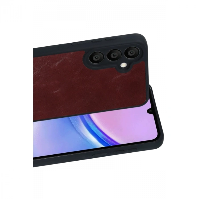 Samsung Galaxy A37 5g Aras Deri Kapak - Bordo