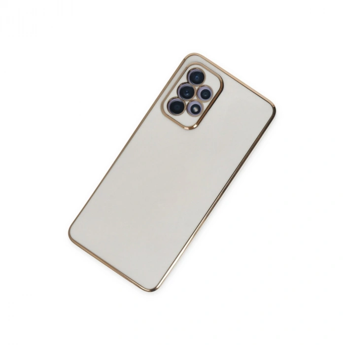 Samsung Galaxy A52 Kılıf Volet Silikon - Beyaz