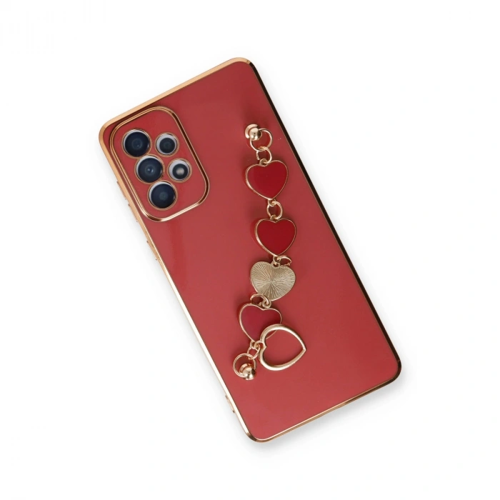 Samsung Galaxy A53 5g Kılıf Esila Silikon - Kırmızı