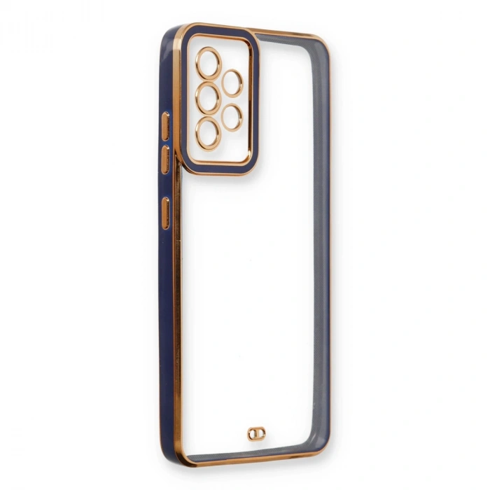 Samsung Galaxy A53 5g Kılıf Liva Lens Silikon - Mavi