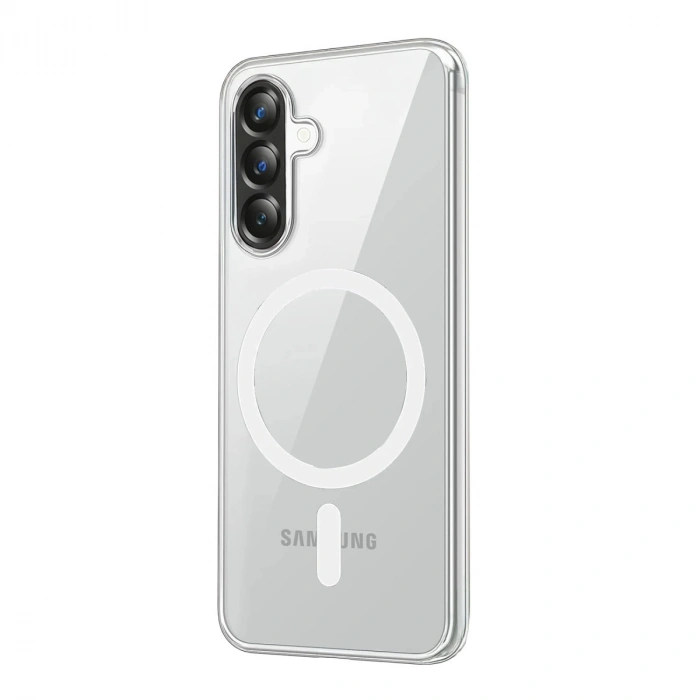 Samsung Galaxy A57 5g Combo Sert Şeffaf Magsafe Kapak - Şeffaf