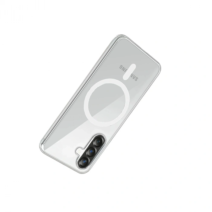 Samsung Galaxy A57 5g Combo Sert Şeffaf Magsafe Kapak - Şeffaf