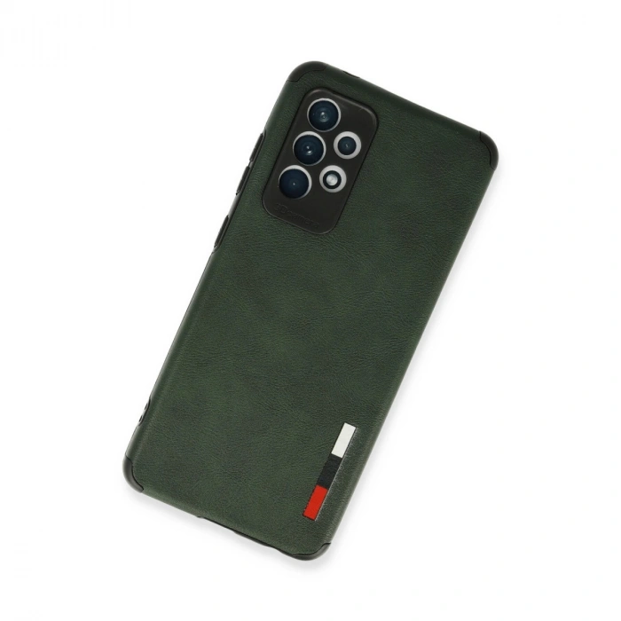 Samsung Galaxy A72 Kılıf Loop Deri Silikon - Yeşil