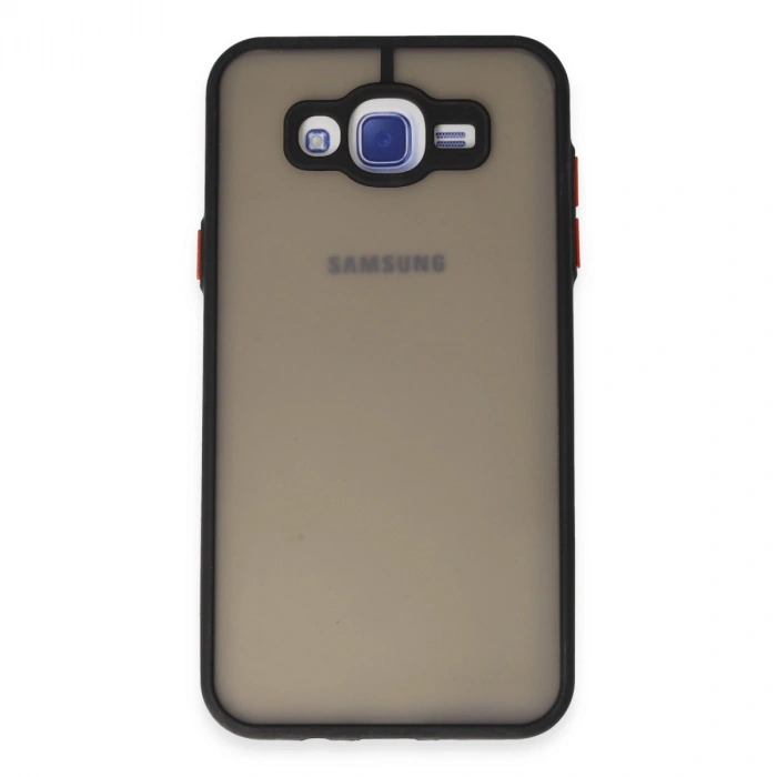 Samsung Galaxy J7 Kılıf Montreal Silikon Kapak - Siyah