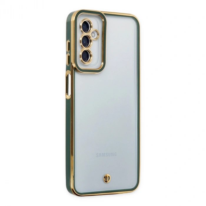 Samsung Galaxy M23 Kılıf Liva Lens Silikon - Yeşil