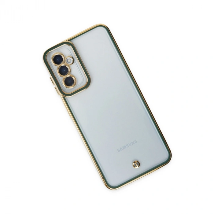 Samsung Galaxy M23 Kılıf Liva Lens Silikon - Yeşil