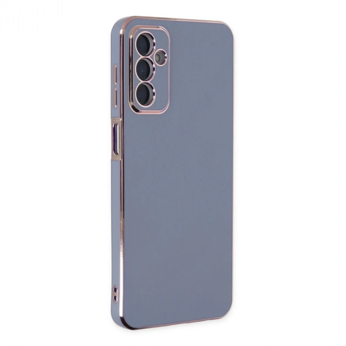 Samsung Galaxy M23 Kılıf Volet Silikon - Mavi