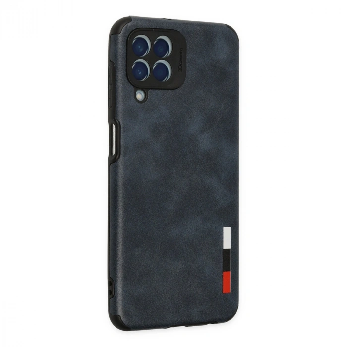 Samsung Galaxy M33 Kılıf Loop Deri Silikon - Lacivert