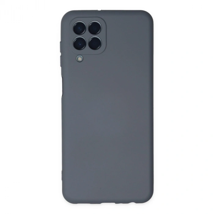 Samsung Galaxy M33 Kılıf Nano İçi Kadife Silikon - Gri