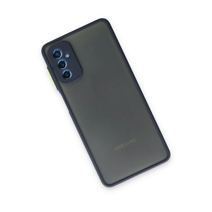 Samsung Galaxy M52 5g Kılıf Montreal Silikon Kapak - Lacivert