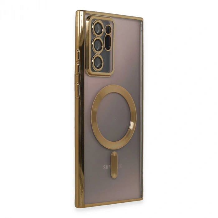 Samsung Galaxy Note 20 Ultra Kılıf Kross Magneticsafe Kapak - Gold