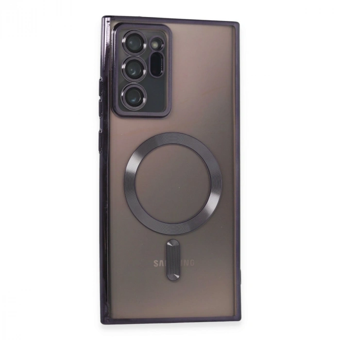 Samsung Galaxy Note 20 Ultra Kılıf Kross Magneticsafe Kapak - Mor