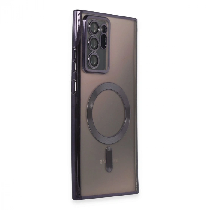Samsung Galaxy Note 20 Ultra Kılıf Kross Magneticsafe Kapak - Mor