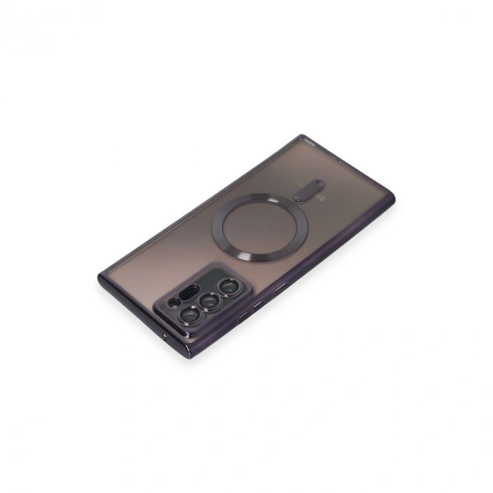 Samsung Galaxy Note 20 Ultra Kılıf Kross Magneticsafe Kapak - Mor