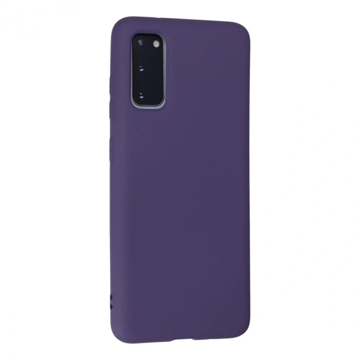 Samsung Galaxy S20 Kılıf Nano İçi Kadife Silikon - Mor