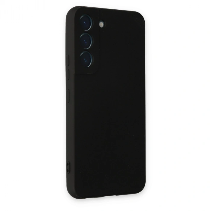 Samsung Galaxy S22 Kılıf Nano İçi Kadife Silikon - Siyah