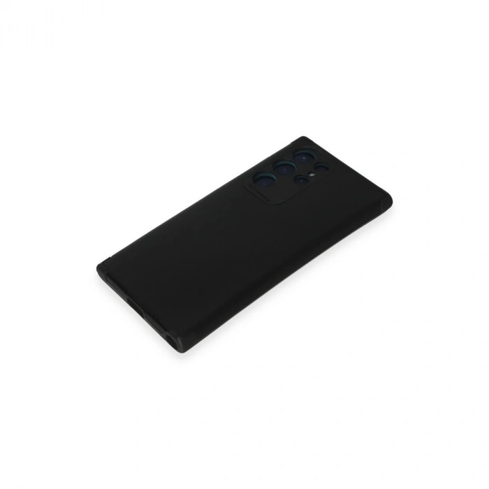 Samsung Galaxy S22 Ultra Kılıf Loop Deri Silikon - Siyah