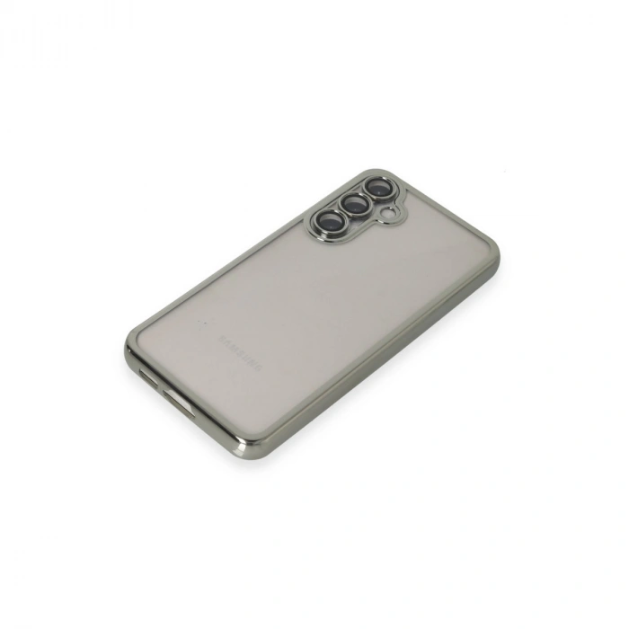 Samsung Galaxy S23 Fe Kılıf Razer Lensli Silikon - Gümüş