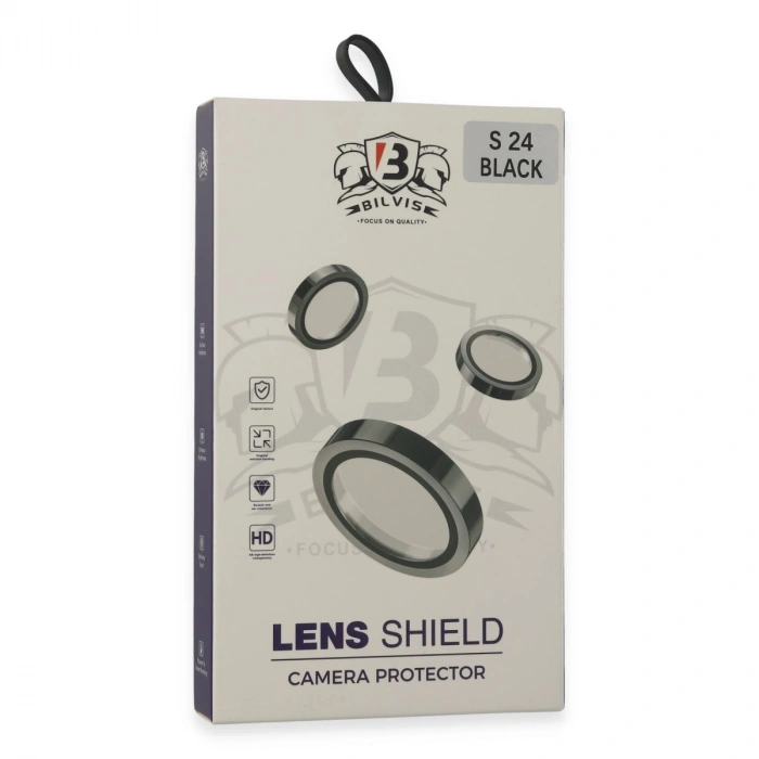 Samsung Galaxy S24 Bilvis Titan Kamera Lens - Siyah