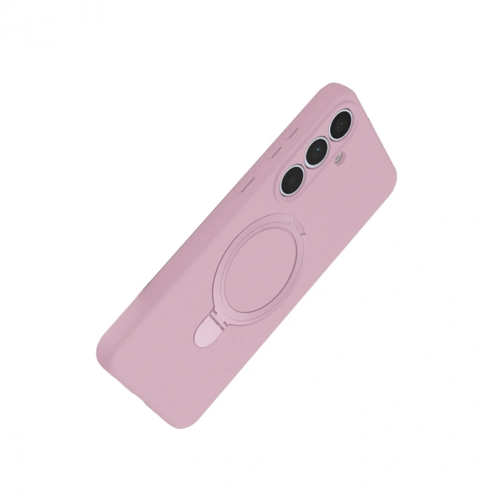Samsung Galaxy S24 Fe Regal Magsafe Standlı Kapak - Açık Pembe