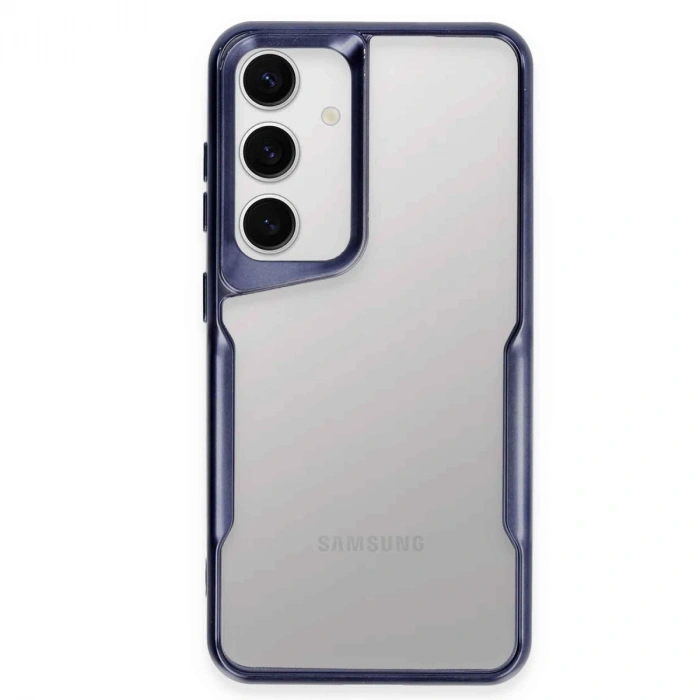 Samsung Galaxy S24 Kılıf Boyi Silikon Kapak - Lacivert