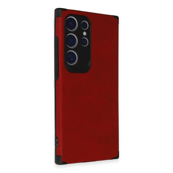 Samsung Galaxy S24 Ultra Kılıf Loop Deri Silikon - Kırmızı