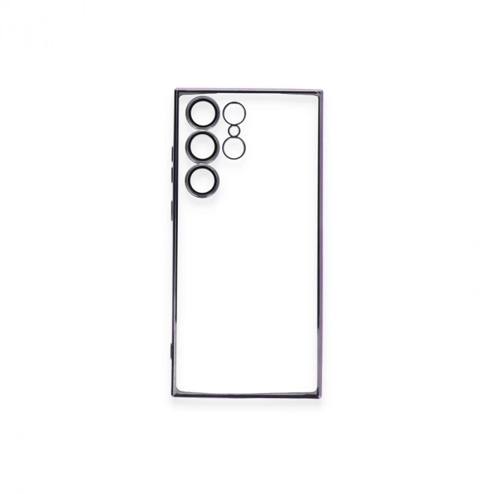 Samsung Galaxy S24 Ultra Kılıf Razer Lensli Silikon - Siyah