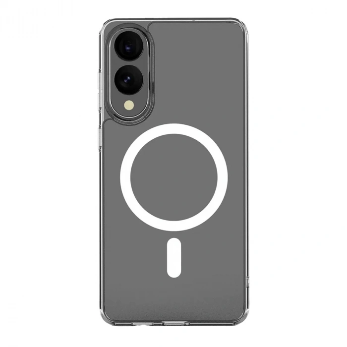 Samsung Galaxy S25 Edge Kılıf Magneticsafe Şeffaf Silikon - Şeffaf