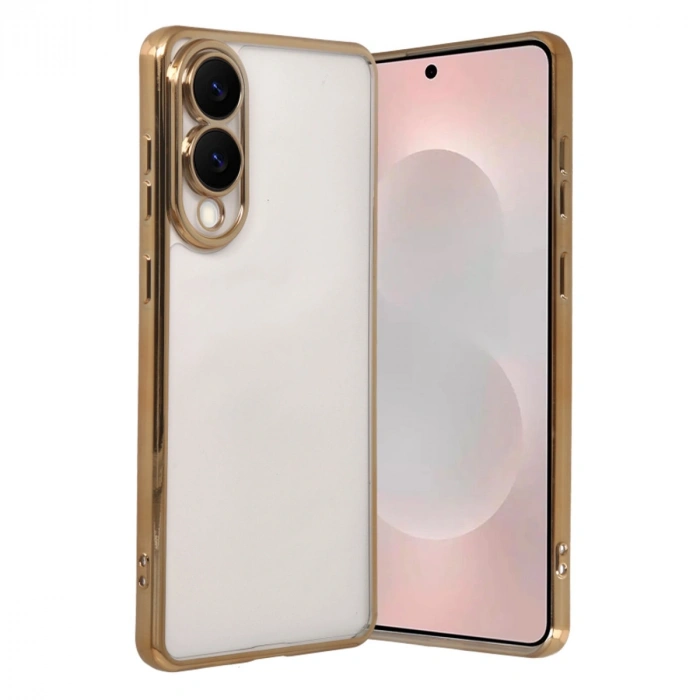 Samsung Galaxy S25 Edge Razer Lensli Silikon - Gold