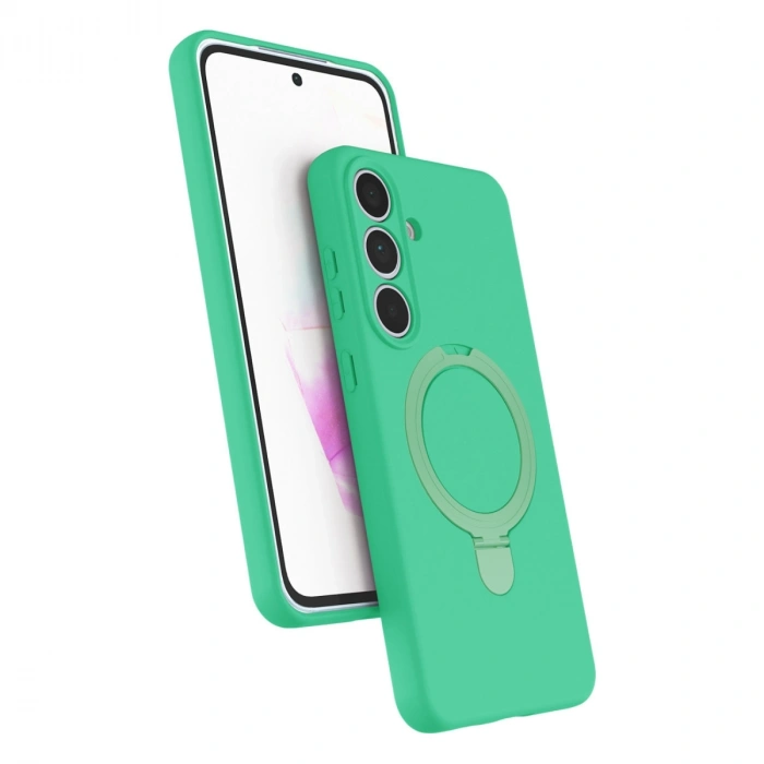 Samsung Galaxy S25 Fe Regal Magsafe Standlı Kapak - Yeşil