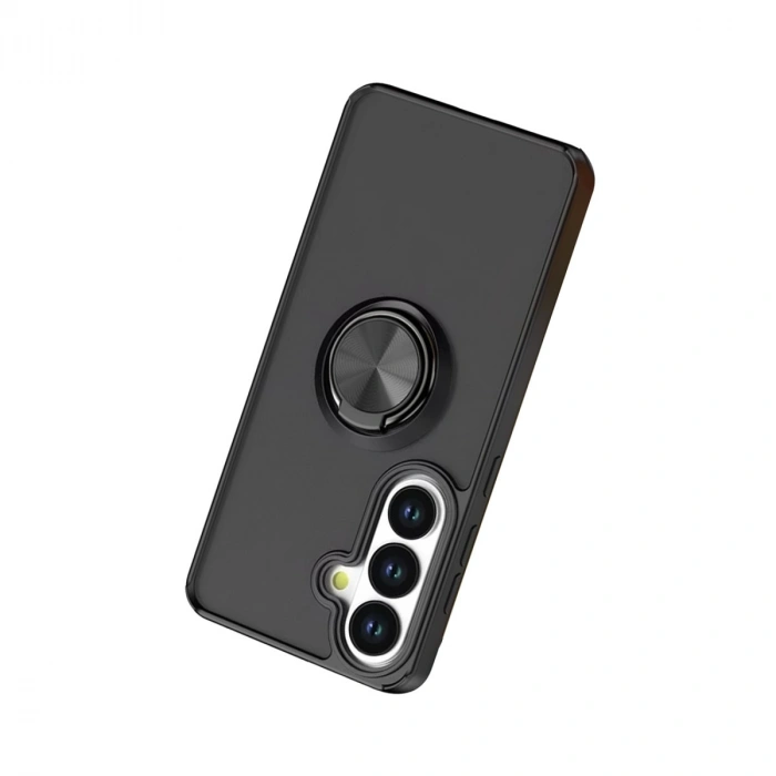 Samsung Galaxy S26 Plus Montreal Yüzüklü Silikon Kapak - Siyah