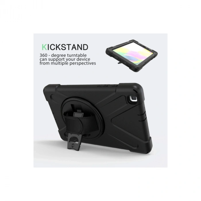 Samsung Galaxy T290 Tab A 8 Kılıf Amazing Tablet Kapak - Siyah