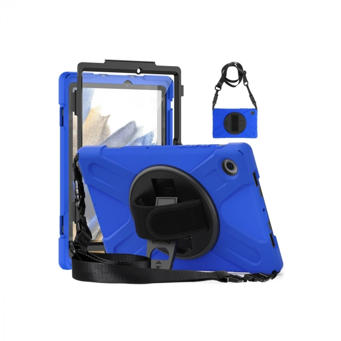 Samsung Galaxy X200 Tab A8 10.5 Kılıf Amazing Tablet Kapak - Mavi