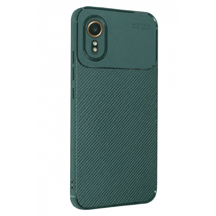 Samsung Galaxy Xcover 7 Kılıf Auto Focus Karbon Kapak - Yeşil