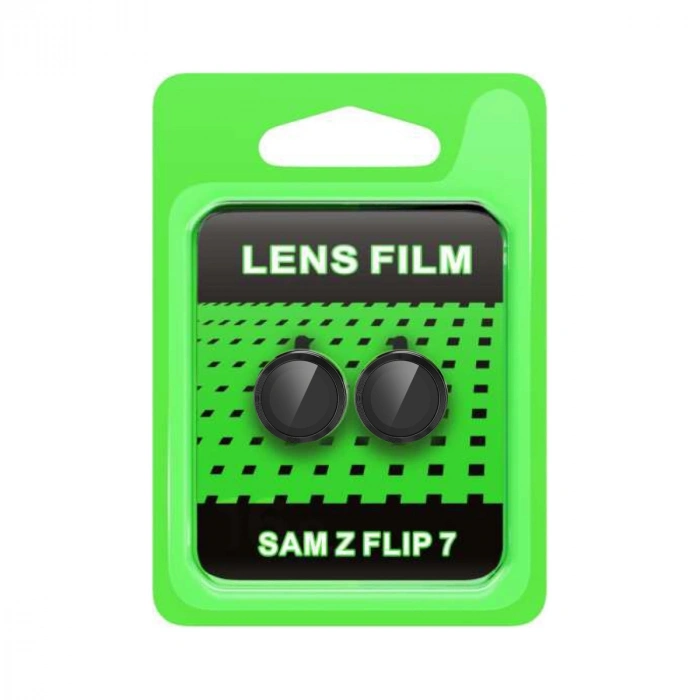 Samsung Galaxy Z Flip 7 Raze Metal Kamera Lens - Siyah