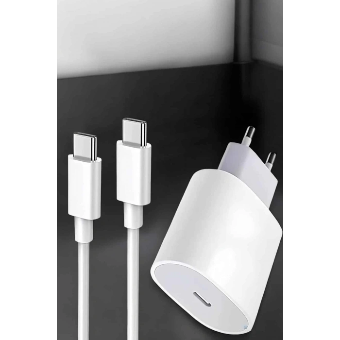 Şarj Aleti İOS 15/15 Pro Max Uyumlu Şarj Adaptörü ve Kablosu