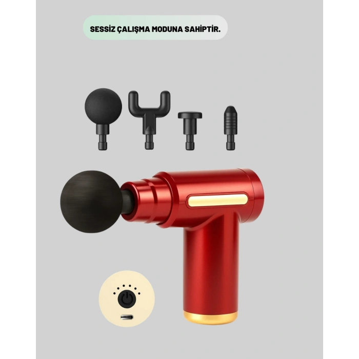 Şarjlı Masaj Tabancası Spor Sonrası Kas Rahatlatma İçin